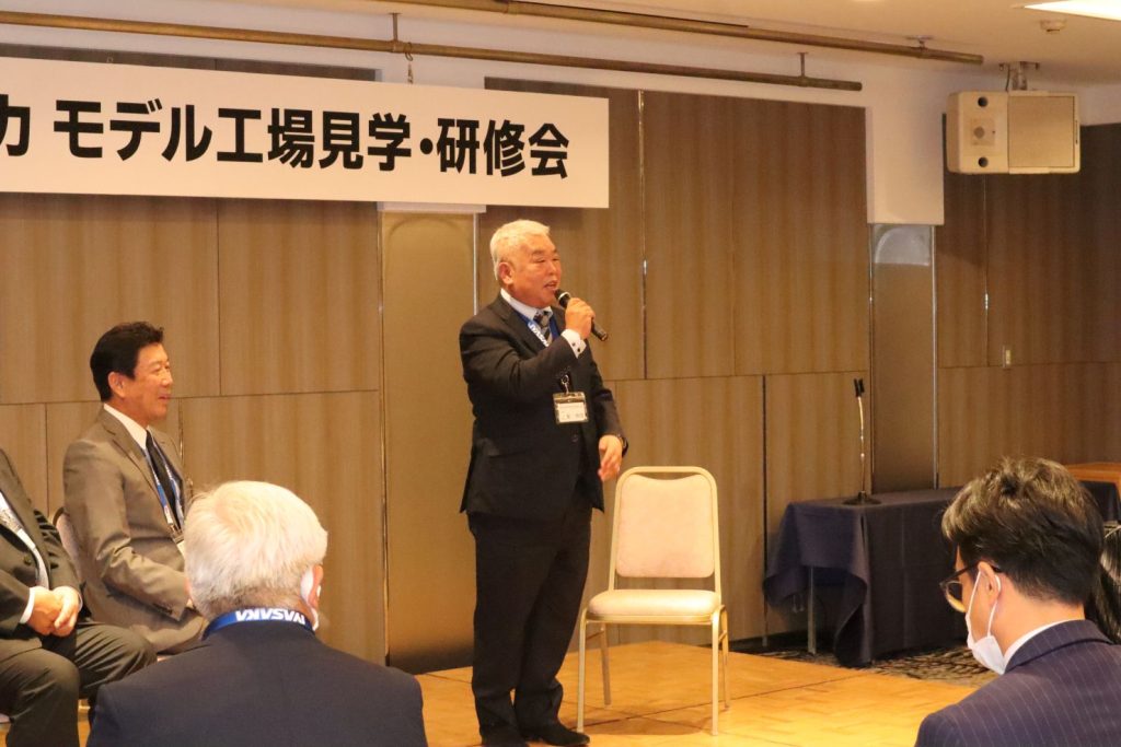 上東伸啓社長が講演