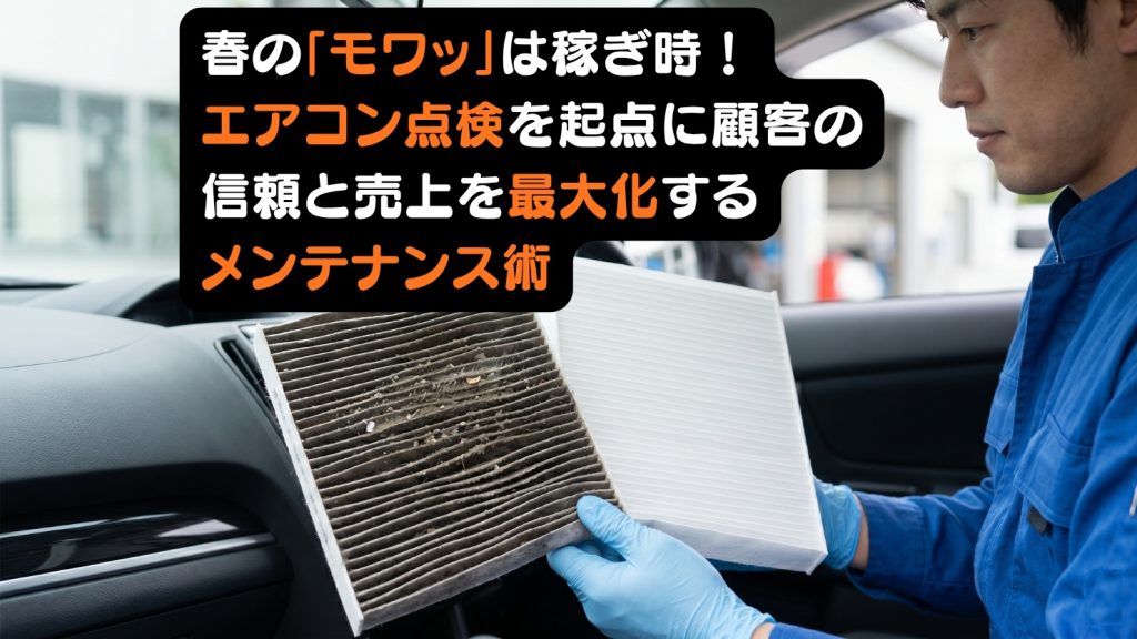 春の「モワッ」は稼ぎ時！エアコン点検を起点に顧客の信頼と売上を最大化するメンテナンス術