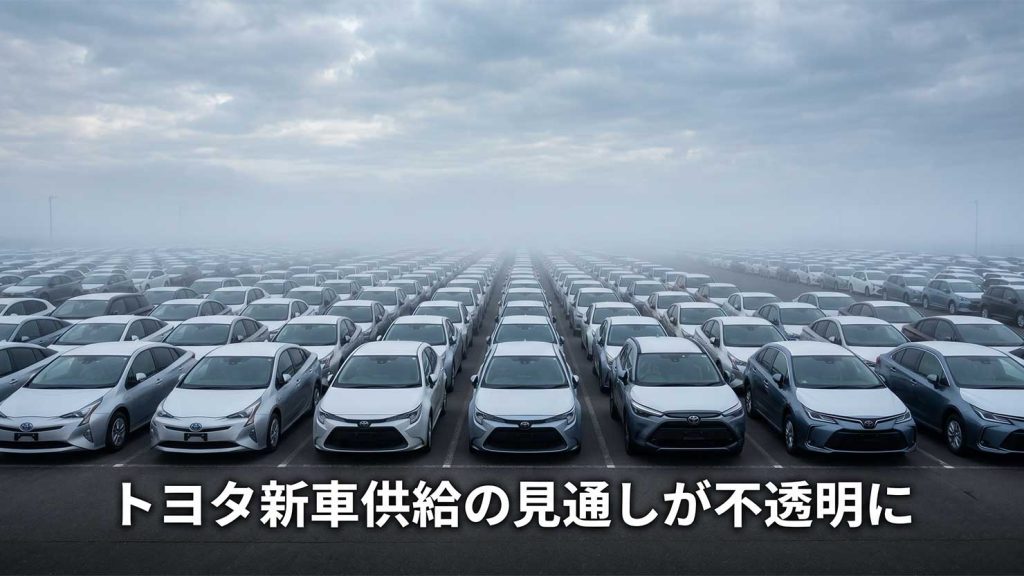 トヨタ新車供給の見通しが不透明に