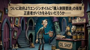 ついに政府よりエンジンオイルに「購入制限要請」の衝撃。正直者がバカをみないだろうか……