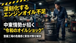 エンジンオイル不足