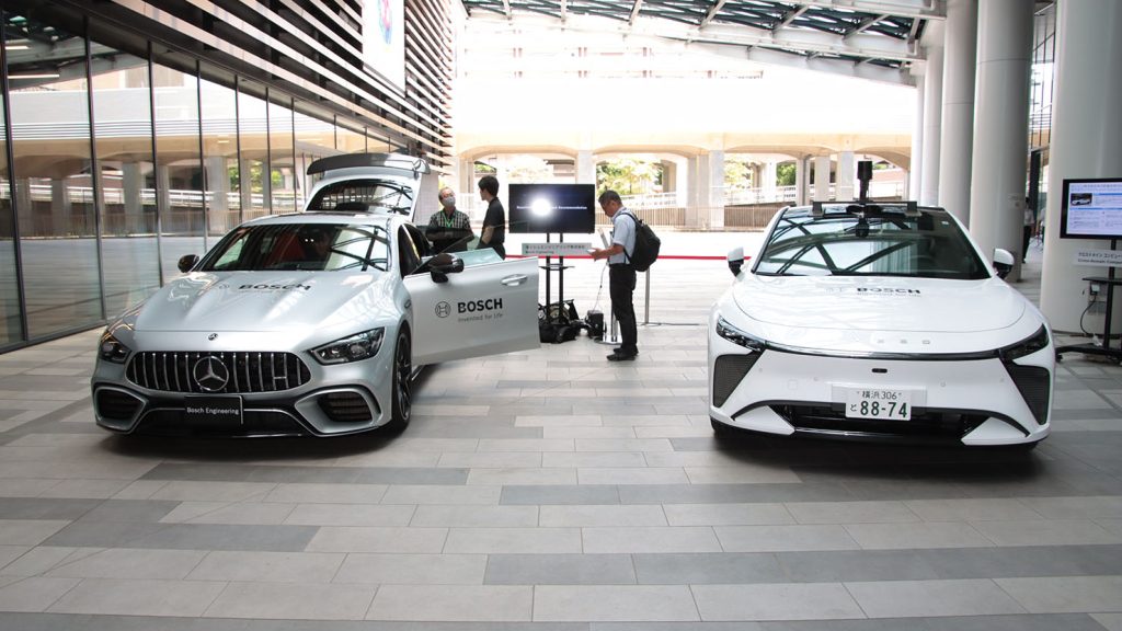 ボッシュ、自社展示会を開催　Point-to-pointナビ実証実験車両などを公開