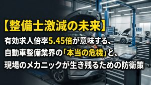 整備士激減の未来