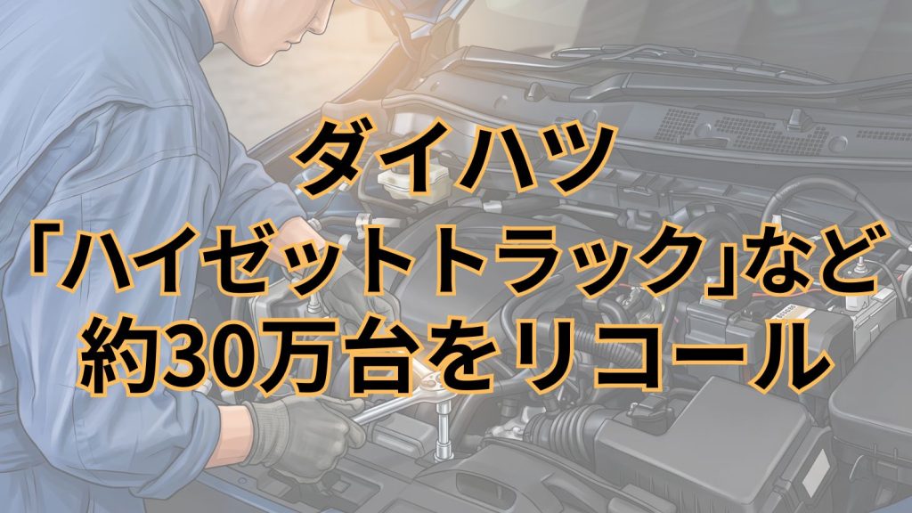 ダイハツ、「ハイゼット トラック」など計29万8748台をリコール　バッテリー端子締結ボルトに不具合
