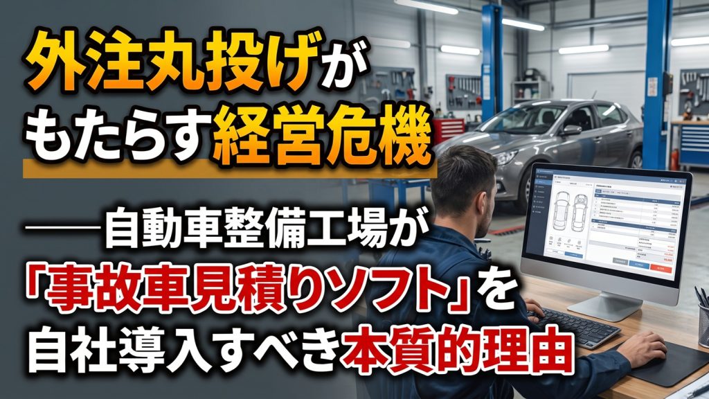 外注丸投げがもたらす経営危機　自動車整備工場が「事故車見積りソフト」を自社導入すべき本質的理由
