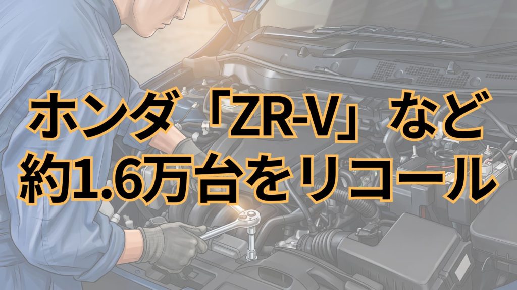 ホンダ、「ZR-V」など計1万5,873台をリコール　シートバックフレームに不具合