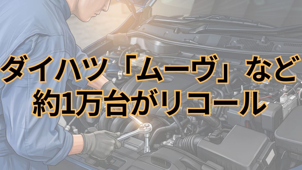 ダイハツ、「ムーヴ」など2車種計1万91台をリコール 乗車装置（シートカバー、前席ドアアームレスト）に不具合